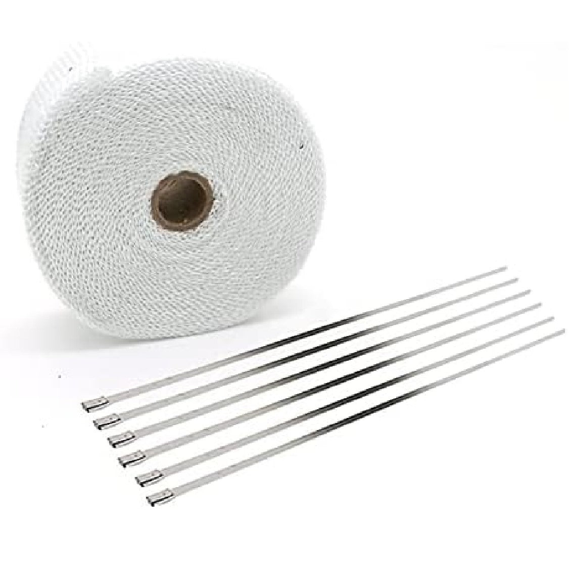 Purchase Titanium Exhaust/Header Heat Wrap, 2" X 25' Roll With Stainless Ties Kit Fb In Shanghai - Foto 2