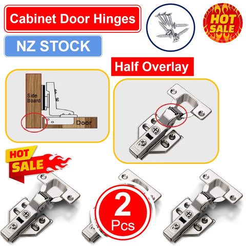 Cabinet Wardrobe Door Spring Hinge Half Overlay - Referdeal