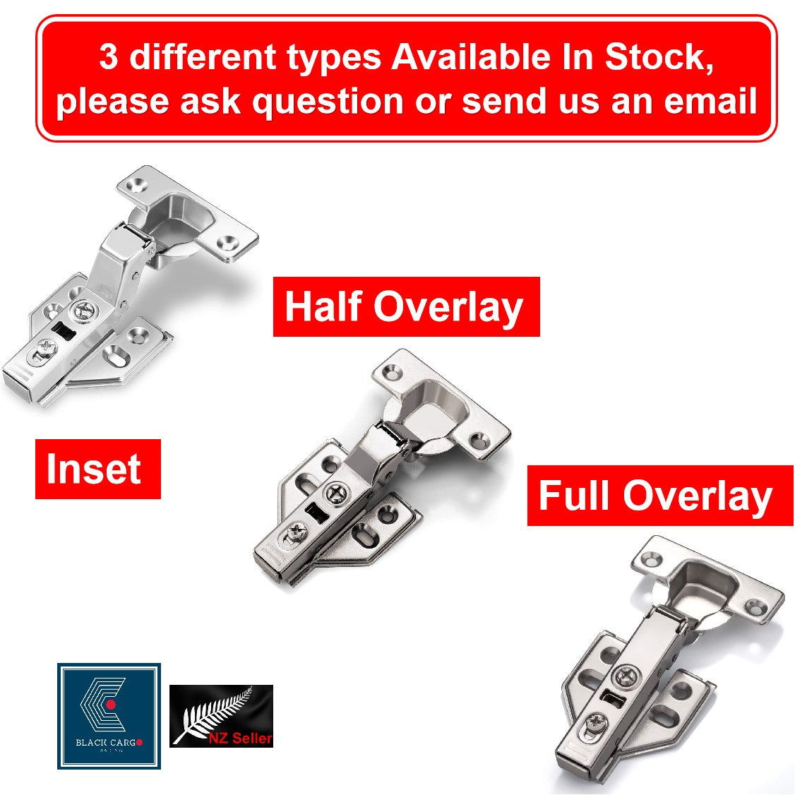 Cabinet Wardrobe Door Spring Hinge Full Overlay - Referdeal