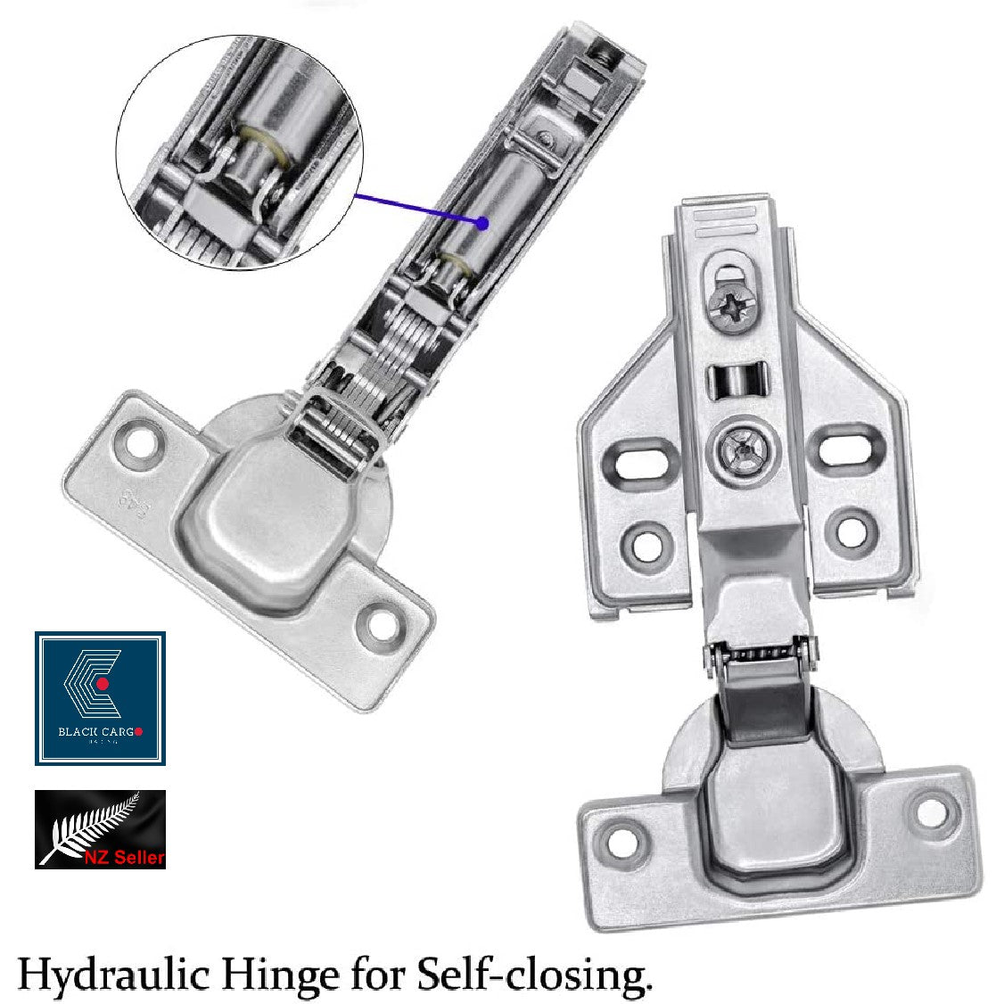 Cabinet Wardrobe Door Spring Hinge Half Overlay - Referdeal