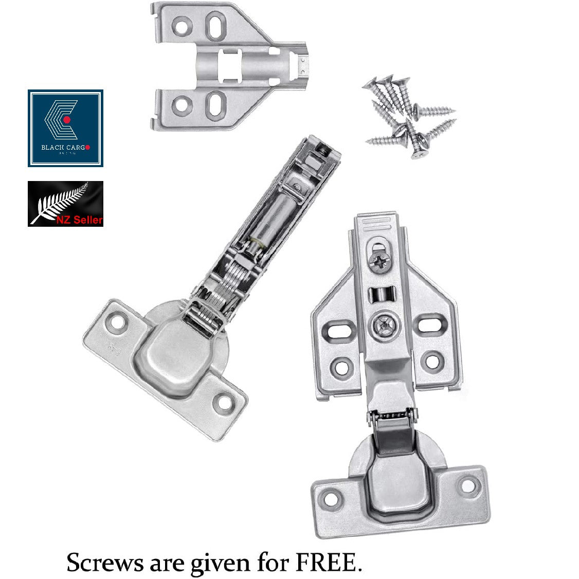 Cabinet Wardrobe Door Spring Hinge Half Overlay - Referdeal