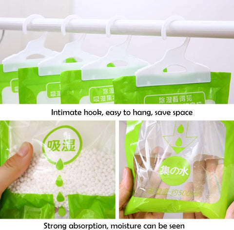 10 Pack Closet Wardrobe Dehumidifier Bags Moistureproof Desiccant Bags