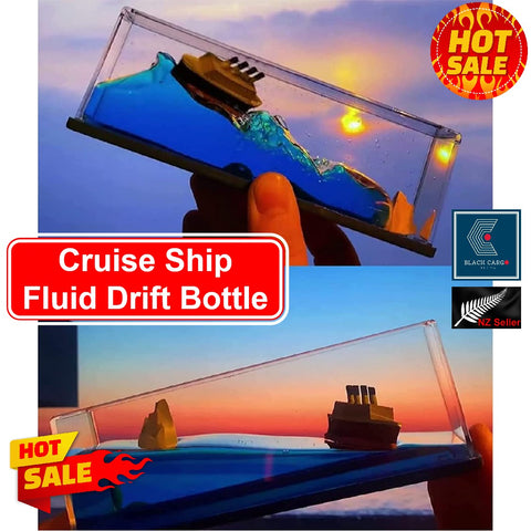 Glass Paperweight Cruise Ship - Titanic