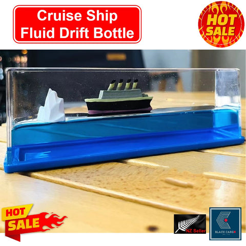 Glass Paperweight Cruise Ship - Titanic