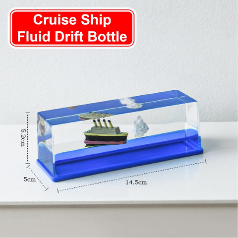 Glass Paperweight Cruise Ship - Titanic