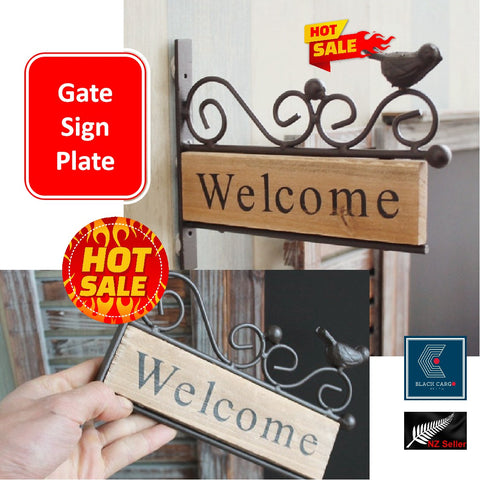 Welcome Sign Door Sign