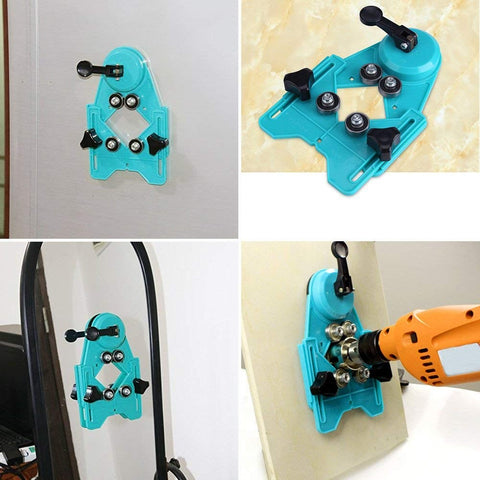 Diamond Drill Bits Hole Saw Guide 4-80mm Jig Fixture with Suction Holder