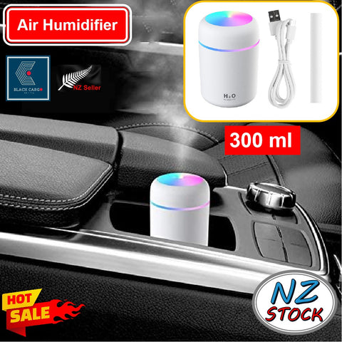 Portable Mini Air Humidifier Air Diffuser 300ml Large Capacity USB Powered Mute