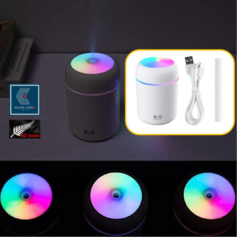 Portable Mini Air Humidifier Air Diffuser 300ml Large Capacity USB Powered Mute