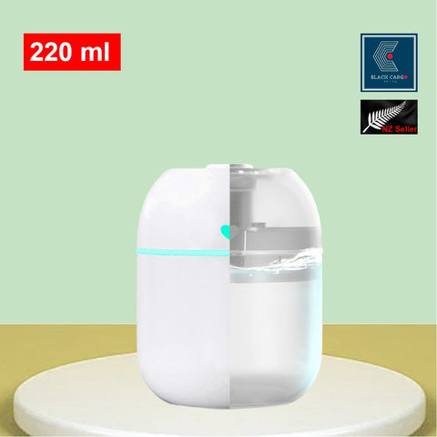 Portable Mini Air Humidifier Air Diffuser 220ml Large Capacity USB Powered Mute