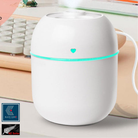 Portable Mini Air Humidifier Air Diffuser 220ml Large Capacity USB Powered Mute