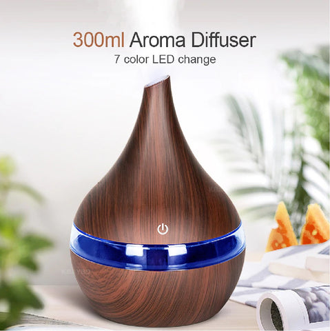 Humidifier 300 ML 7-Colors LED Ultrasonic Air - Dark