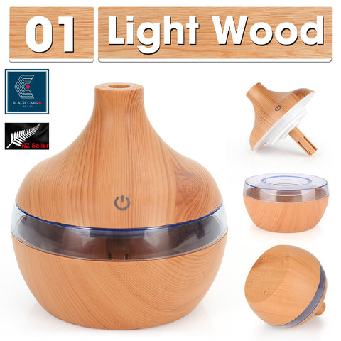 USB Rechargeable 300ML Air Humidifier & Mist Maker Essential Oil Diffuser - Light