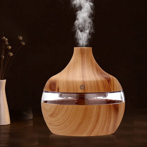 USB Rechargeable 300ML Air Humidifier & Mist Maker Essential Oil Diffuser - Light