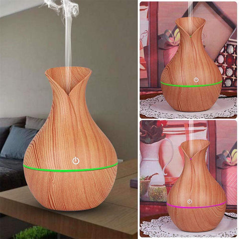 Ultrasonic Air Humidifier Essential Aroma Oil Purifier 130 ML USB LED 7-Colors - Light