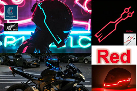 Motorcycle helmet Light Strip Night Riding Signal Strip Light - RED