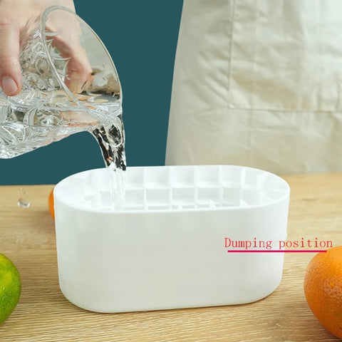 Ice Bucket Ice Maker Ice Cube Tray Ice Ball Moulds Large Capacity with Lid