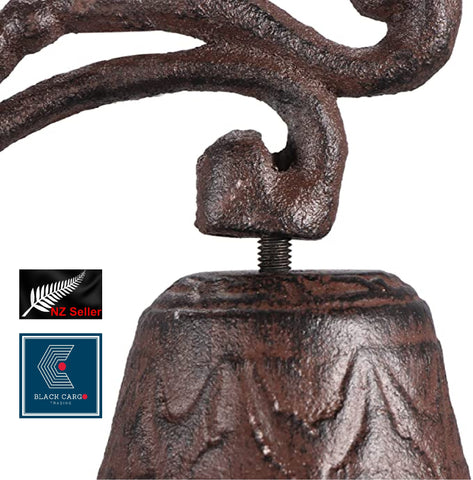Cast Iron Door Bell Garden Ornament Sculptures Bird - Referdeal