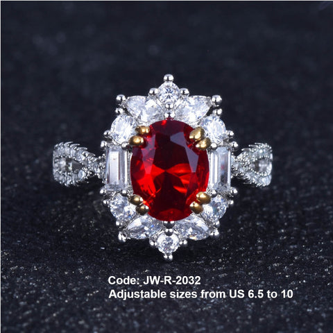 CZ Diamond Vintage Ruby Ring Twist Shank Moissanite Jewellery Sterling Silver