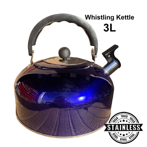 kettle Camping Cooking Whistling Kettle 3L - Blue