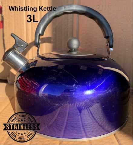 kettle Camping Cooking Whistling Kettle 3L - Blue