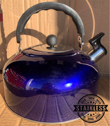 kettle Camping Cooking Whistling Kettle 3L - Blue