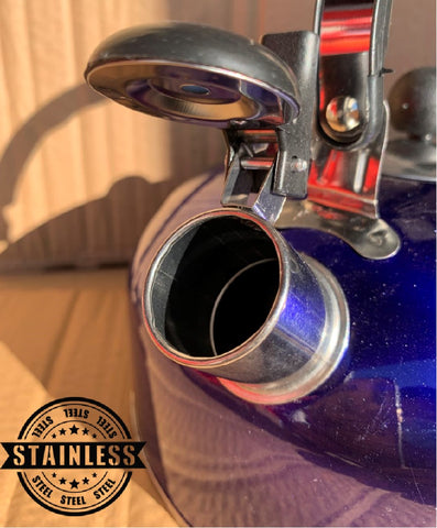 kettle Camping Cooking Whistling Kettle 3L - Blue