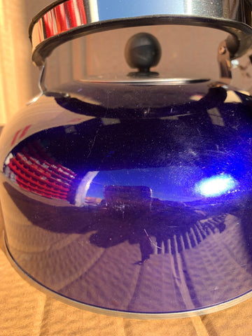 kettle Camping Cooking Whistling Kettle 3L - Blue