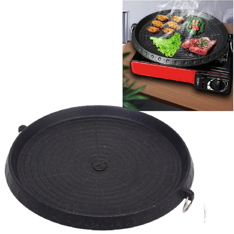 Portable Korean BBQ Grill Plate Gas Stove Frying Pan Smokeless Non-Stick 32 cm