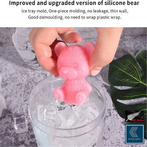 4Pcs Ice Bear Cube Moulds Ice Balls Trays Mold