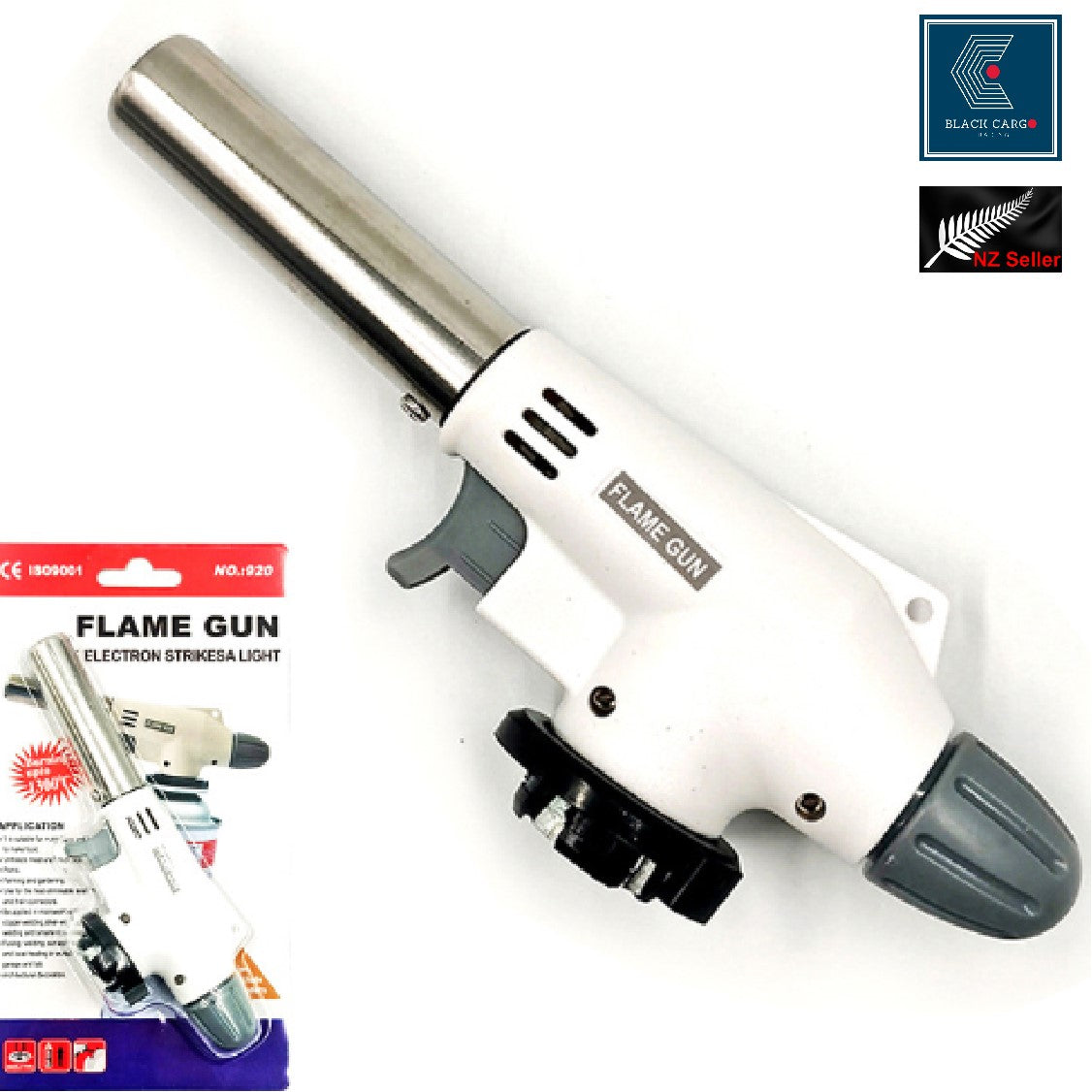 Butane Torch Kitchen Gas Blow Torch Adjustable Flame Creme Brulee Baki ...