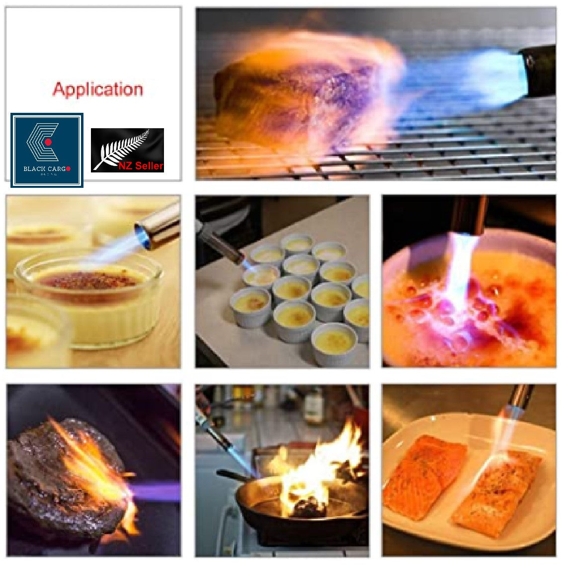 Butane Torch Kitchen Gas Blow Torch Adjustable Flame Creme Brulee Baki –  Referdeal