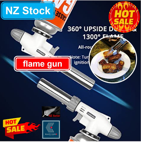 Butane Torch Kitchen Gas Blow Torch Adjustable Flame Creme Brulee Baking BBQ