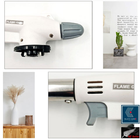 Butane Torch Kitchen Gas Blow Torch Adjustable Flame Creme Brulee Baking BBQ