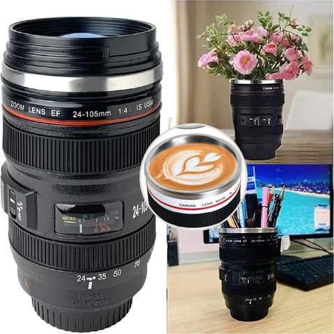 Camera Lens Cup - Black - Referdeal