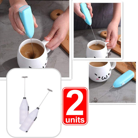 2Pack Cordless Electric Milk Frother Coffee Frother Mixer