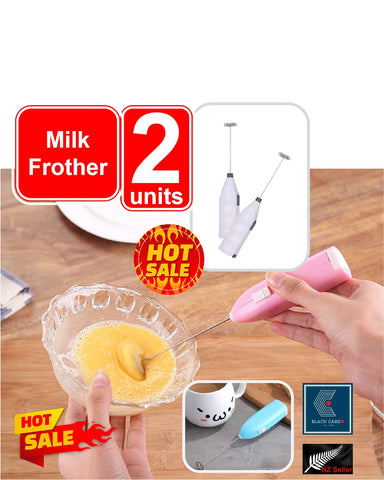 2Pack Cordless Electric Milk Frother Coffee Frother Mixer