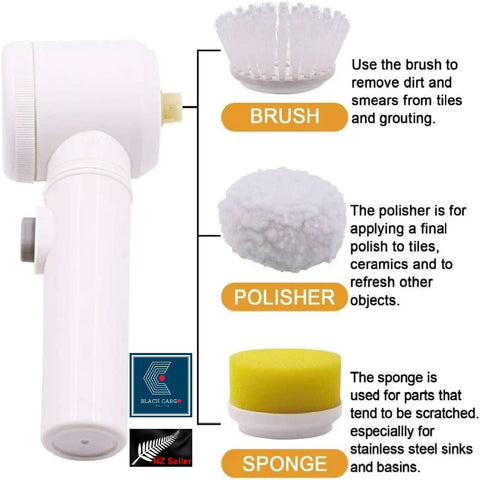 Rechargeable Cordless Electric Rotary Scrubber Cleaning Brush Scrubber Polisher Kits