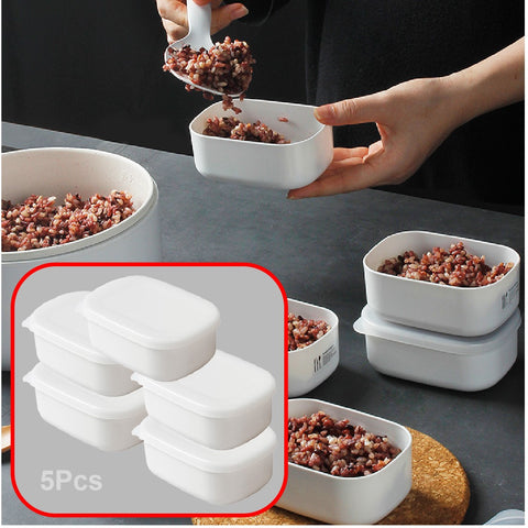 5Pack Food Storage Containers Jars with Lids 350ml freezer Containers