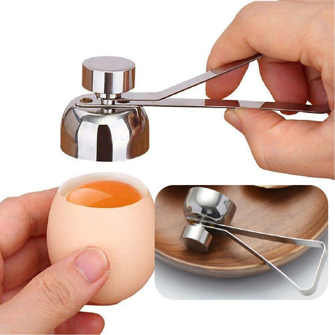 Stainless Steel Egg Cracker Tool Egg Shell Topper Cutter for Kitchen Gadgets