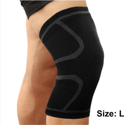 Knee Brace Knee Pad Guards Compression Support Sleeve - Size L