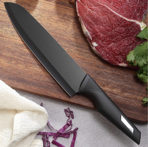 Professional Ultra Sharp Black Stainless Steel 5Pcs kitchen knives set