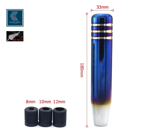 Aluminum Alloy Weighted 18cm Universal Gear Shift Knob -Burnt Blue