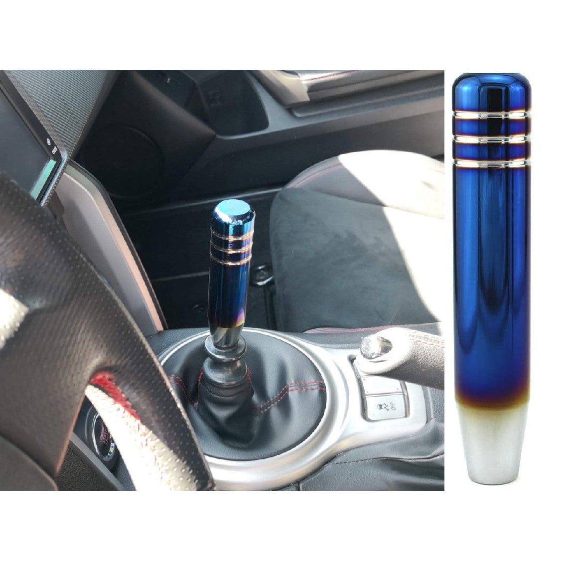 1lb Tear Drop Burnt Titanium Weighted Shift Knob – 10x1.5 Thread For Si RSX EK EG Civic EF