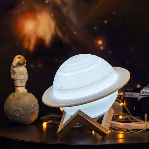 3D Saturn LED Lamp