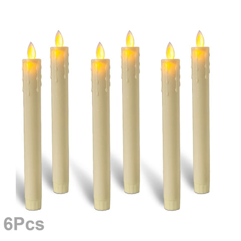 LED Taper Candles set 6 Pcs