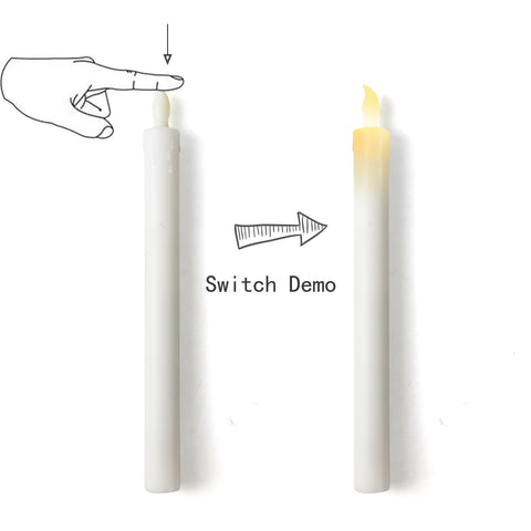 LED Taper Candles set 6 Pcs