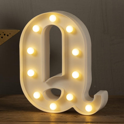 LED Marquee Letter Lights Sign Home Party Wedding Decoration Lights Letter -Q