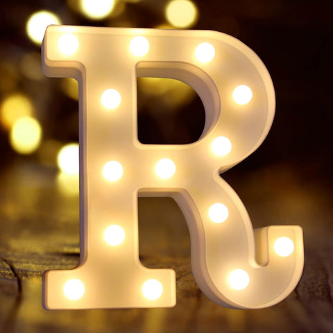 LED Marquee Letter Lights Sign Home Party Wedding Decoration Lights Letter -R