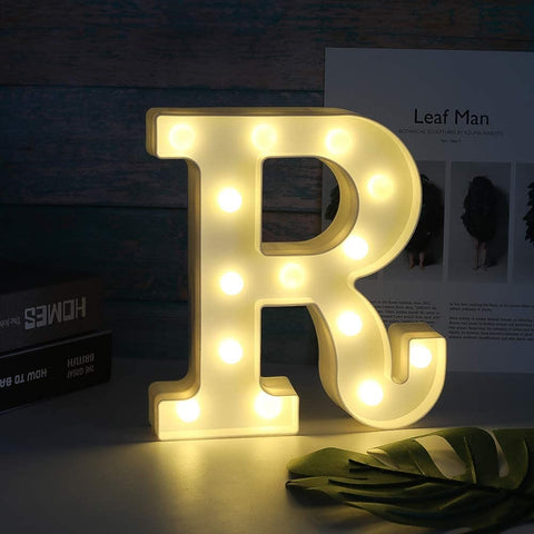 LED Marquee Letter Lights Sign Home Party Wedding Decoration Lights Letter -R